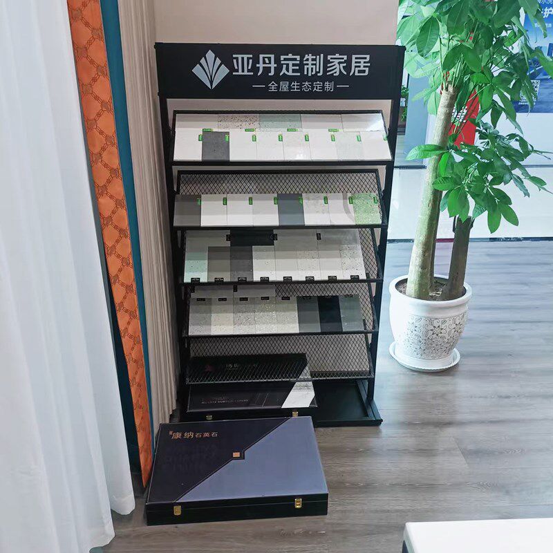 瓷砖样板品展示架石材色板置物架大理石橱柜门木地板石英石展示册