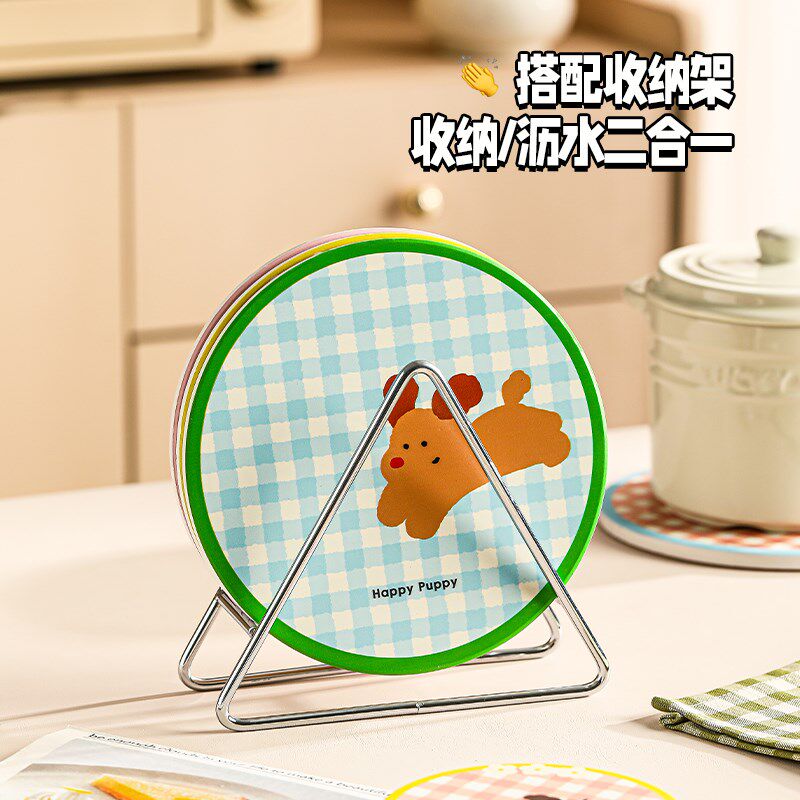 卡通隔热垫餐桌垫防烫耐高温锅垫碗垫高颜值家用餐盘垫桌面杯子垫