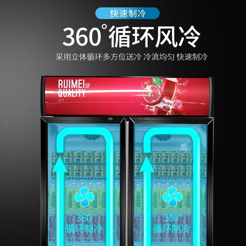 啤耀驰饮料展示柜酒柜商用冷藏冰柜双开门冷保藏饮柜单门冷立式鲜