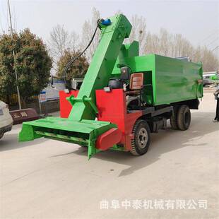 液压自卸五方清粪车铲地面牛屎便清扫机牧场用自卸式运粪收集车