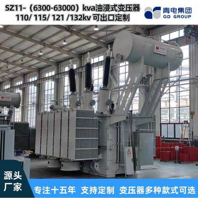 青电变压器厂SZ20-63002500063000KVA/110kv油浸式主变压器