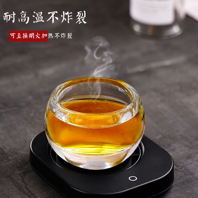 加厚水晶供杯大悲咒心经圣水杯药师咒地藏水佛佑杯荷花招财净水杯