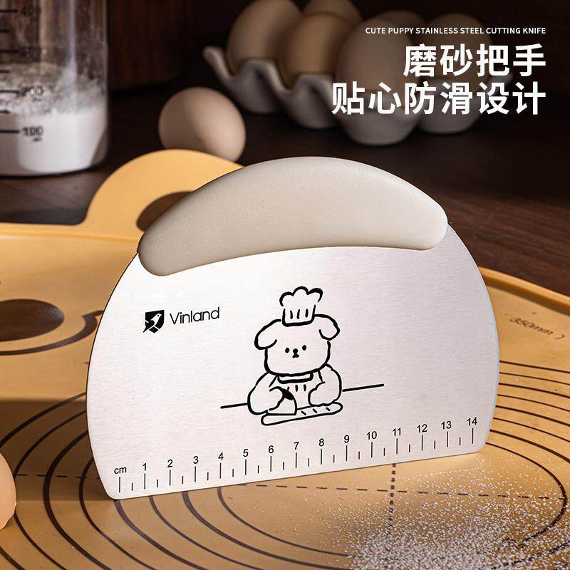 硅胶垫专用切面刀英国切面刀食品级专用不锈钢刮刀烘焙雪花酥切刀