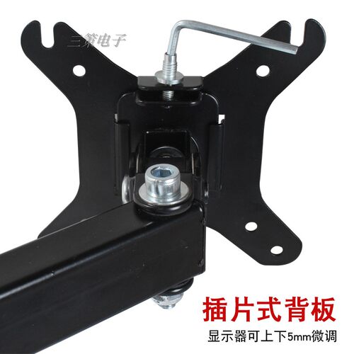 22/24/27/32寸双屏穿孔电脑支架桌面显示器高低升降架2屏通用底座