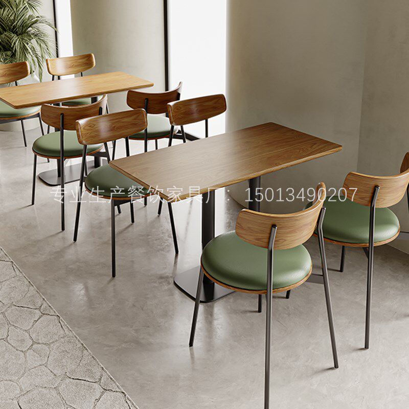 漫咖啡厅桌椅小吃奶茶甜品奶茶店书吧饮品店餐厅卡座餐桌椅组合