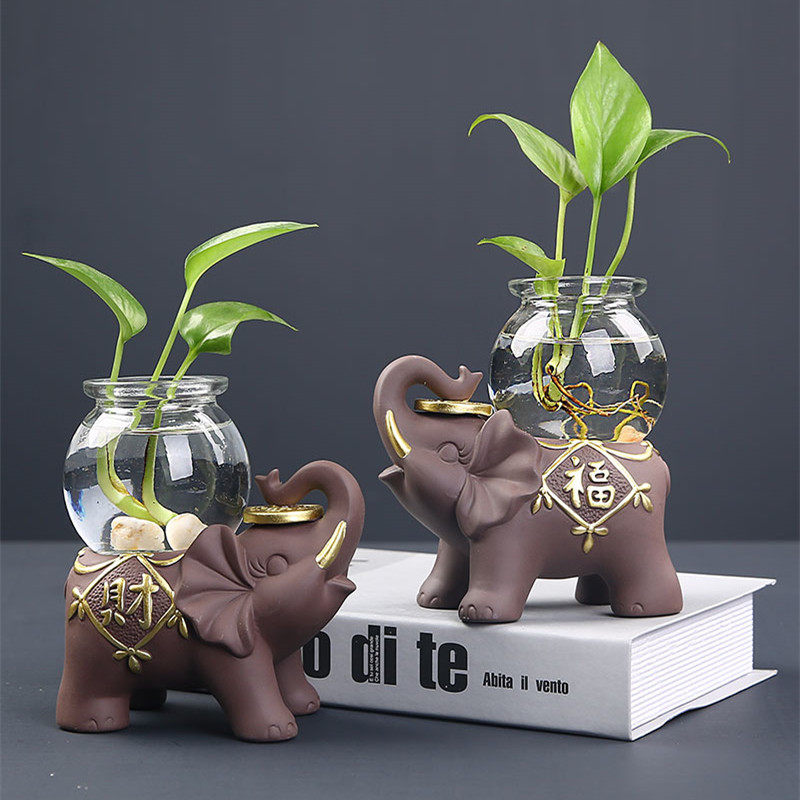 创意水养绿萝玻璃瓶花瓶摆件客厅插花盆鲜花水培植物器皿室内家用图片