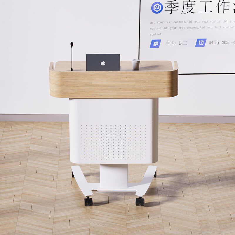 升降讲台演讲台学校教室讲桌移动宣讲台实验室教室办公专用工作台