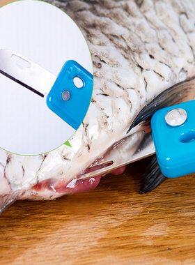 不锈钢鱼鳞刨带盖刮鱼鳞器厨房去鳞器工具杀鱼器刮鱼鳞刨刀去鱼鳞