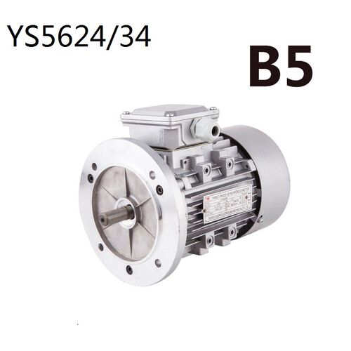 YS8034 1.1KW4级三相异步电动机铝壳电机380V19轴1100w