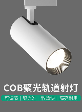 轨道灯LED射灯服装店铺 COB商用明装30W导轨式条家用女装超市天花