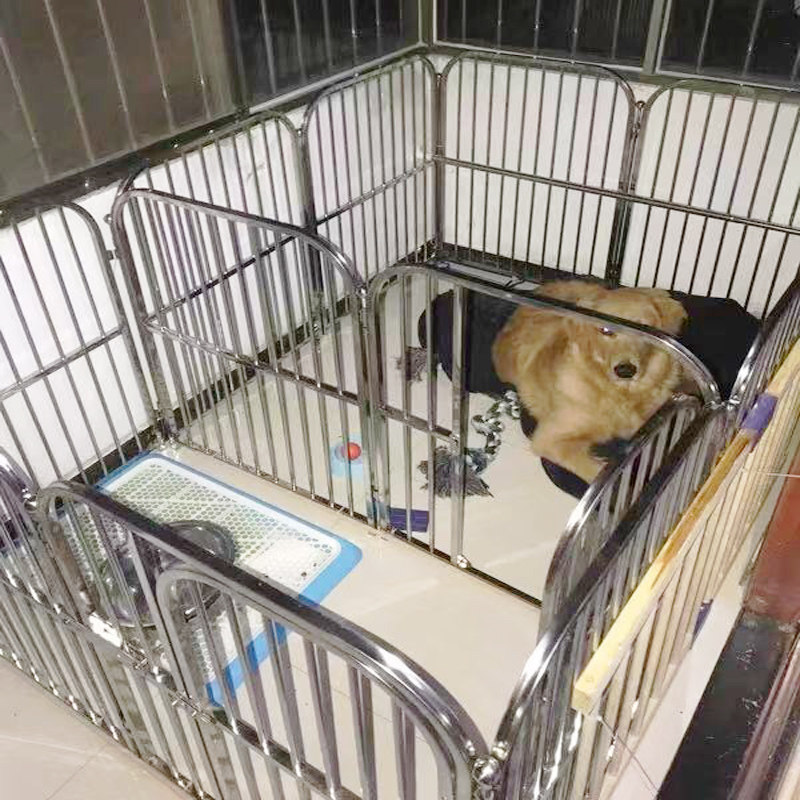 狗狗围栏大型犬中型犬不锈钢宠物栅栏室内金毛萨摩拉布拉多狗笼子