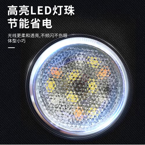 欣玛鱼缸LED小吊灯照明灯夹灯防水铝合金红白光蓝白光三色变光3瓦