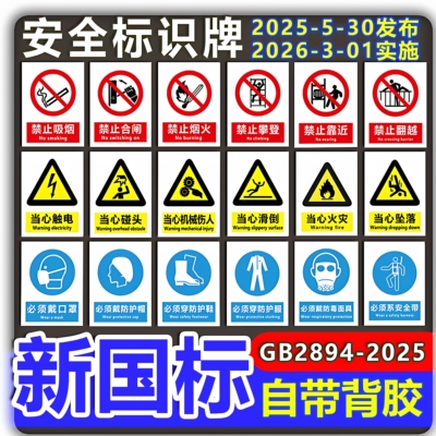 2026新版国标消防标识牌