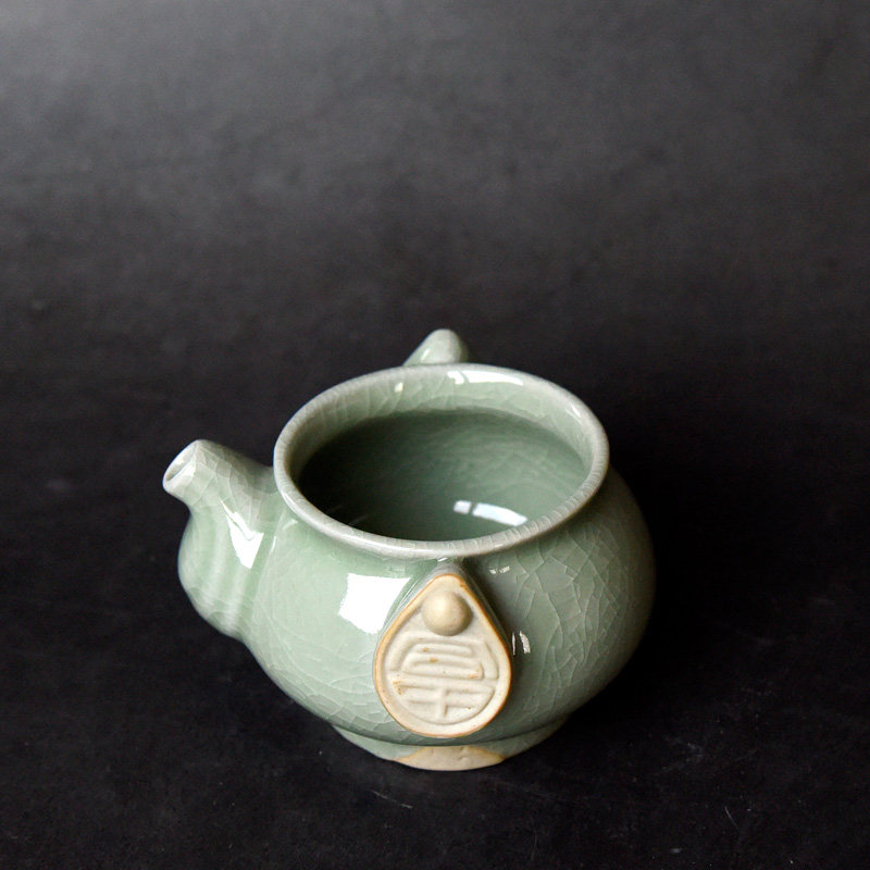 汝州原矿汝瓷 原产地汝窑公道杯茶海分茶器 君宝名汝 玛瑙釉 可养