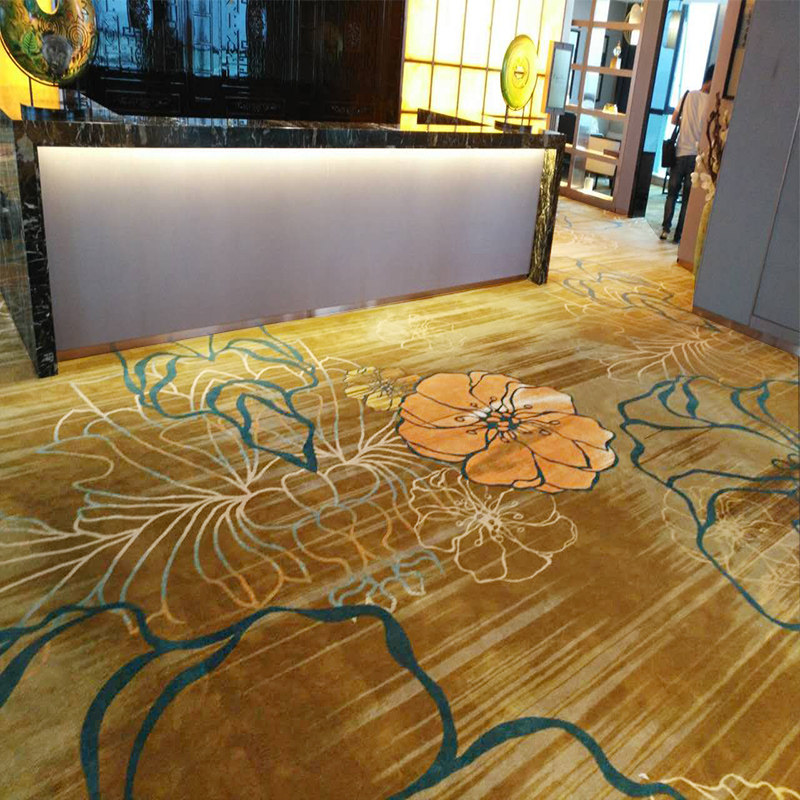 机织地毯酒店大厅办公室满铺 可机洗长方形地毯定制
