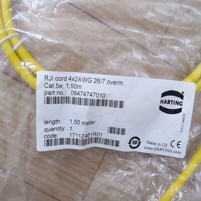 浩亭09474747010  HARTING 网络通讯线RJ45网线 1.5m