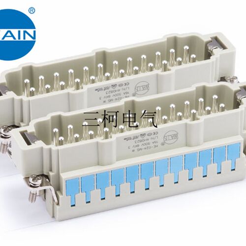 WAIN唯恩 HE-024-MS B(25-48) 48针公芯 HARTING WEVEL重载连接器