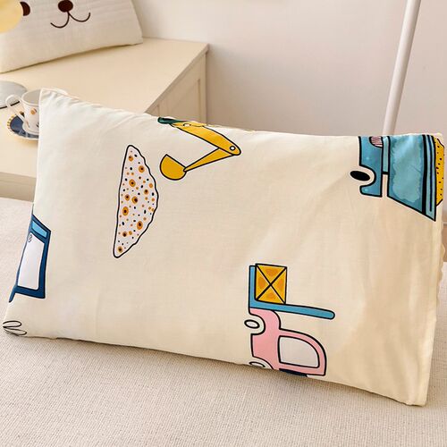 全棉儿童豆豆枕套单只装枕头套30*50cm小学生专用适用枕芯内胆套