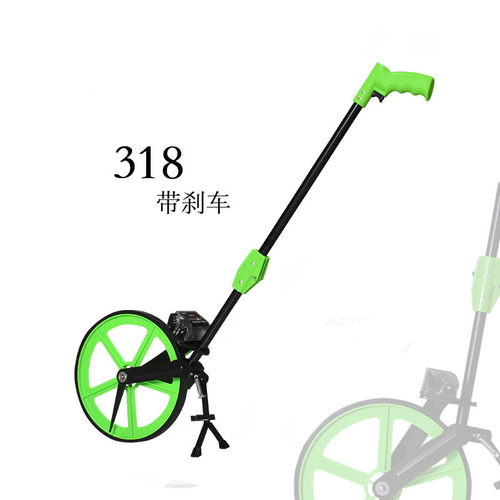 手推式米轮式计数器319测米轮318测距轮/可折叠带手刹 计米轮米表