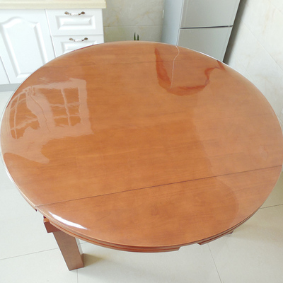 软玻璃透明防水防油免洗圆桌布桌垫 餐桌茶几pvc胶垫 塑料水晶板