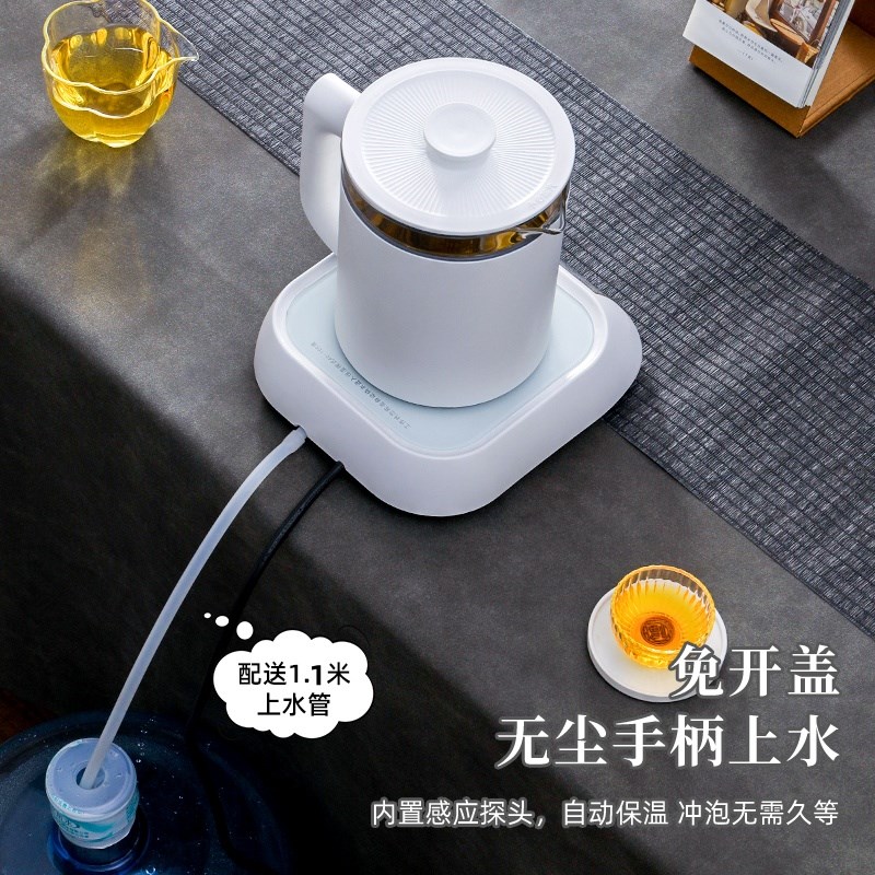 2025款全自动上水电热水壶桌面抽水式烧水煮茶器双层包胶防烫保温