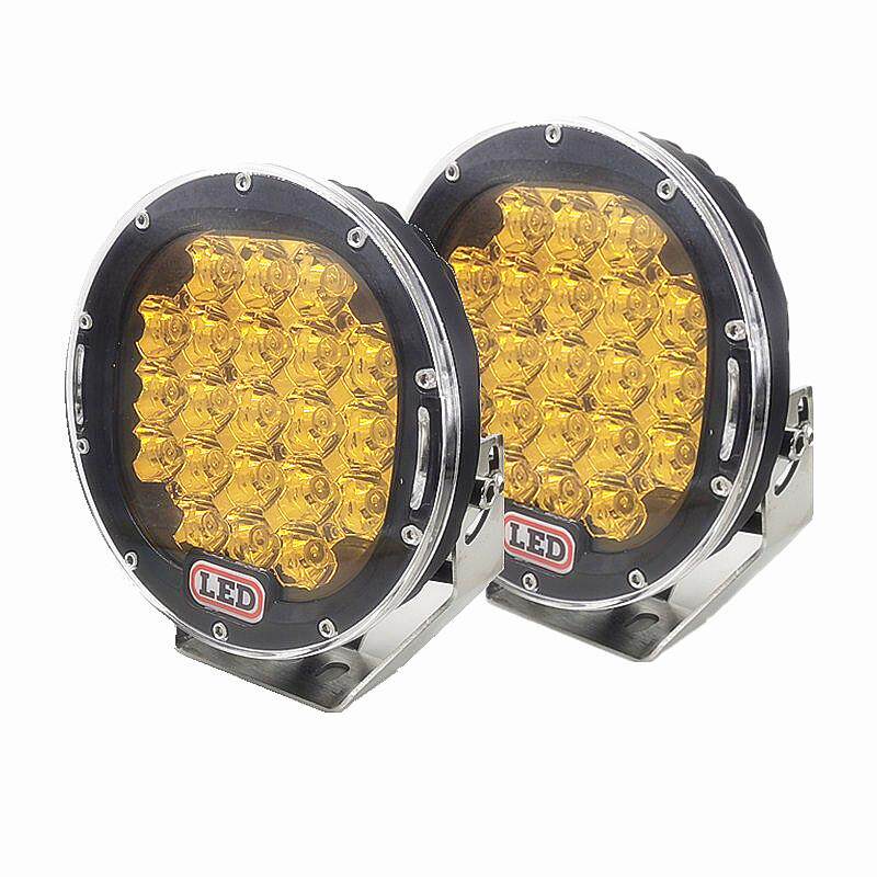 越野灯汽车LED射灯车顶前杠灯探照灯7寸9寸12V24V大灯远光辅助灯