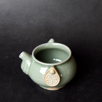 汝州原矿汝瓷 原产地汝窑公道杯茶海分茶器 君宝名汝 玛瑙釉 可养