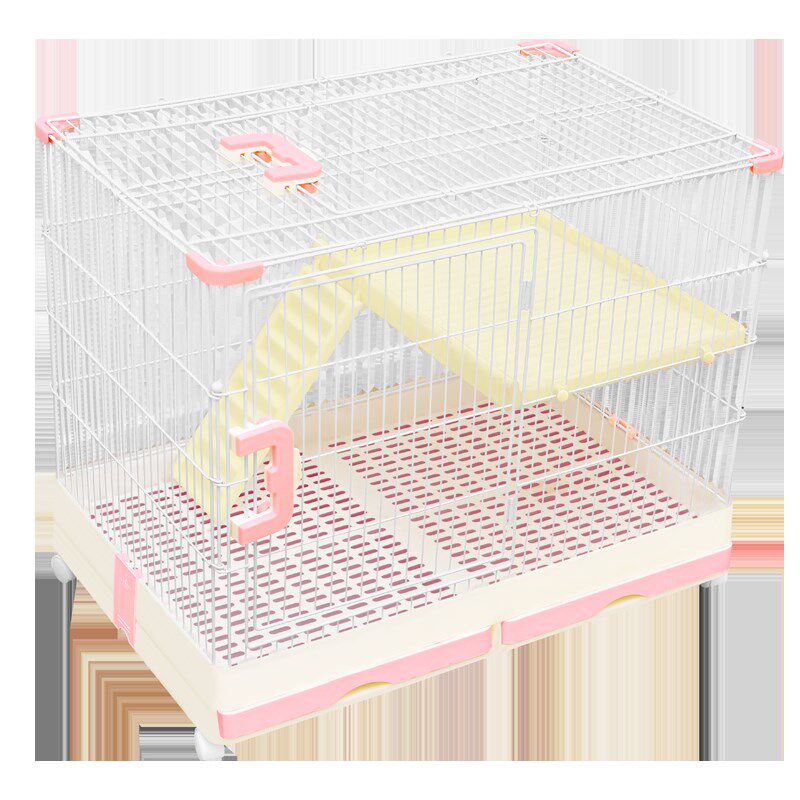 新款拉士格兔子笼子特大号 防喷尿家用 双层兔别墅鸭笼 豚鼠用品