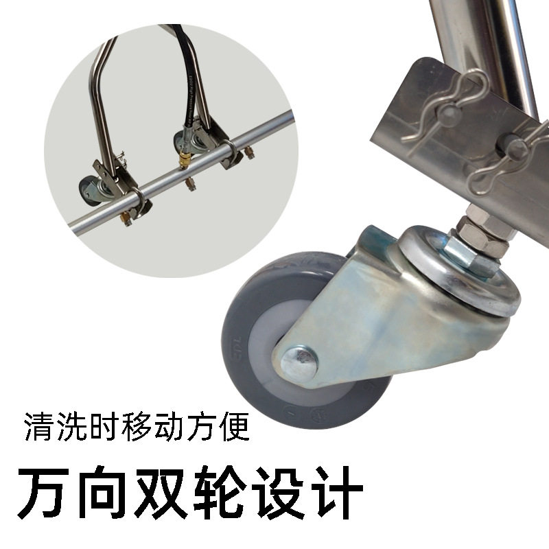 高压洗车水枪清洗底盘市政道路清理清洁配件快速多喷头洗地面设备