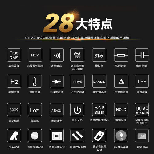 优利德UT139A/BCE万用表数字高精度真有效值全量程万能表电工家用