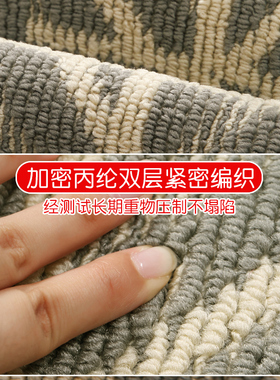 入门户地垫吸水化妆室门口日式灰色丙纶地毯入户门垫进门脚垫耐脏