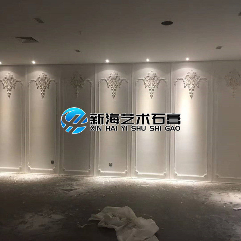 石膏角花墙面壁花镂空法式拼花造型石膏线条雕花电视墙沙发墙花角