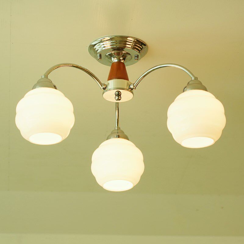 云朵中古包豪斯法式吊灯客厅灯奶油北欧卧室灯复古餐厅led吸顶灯