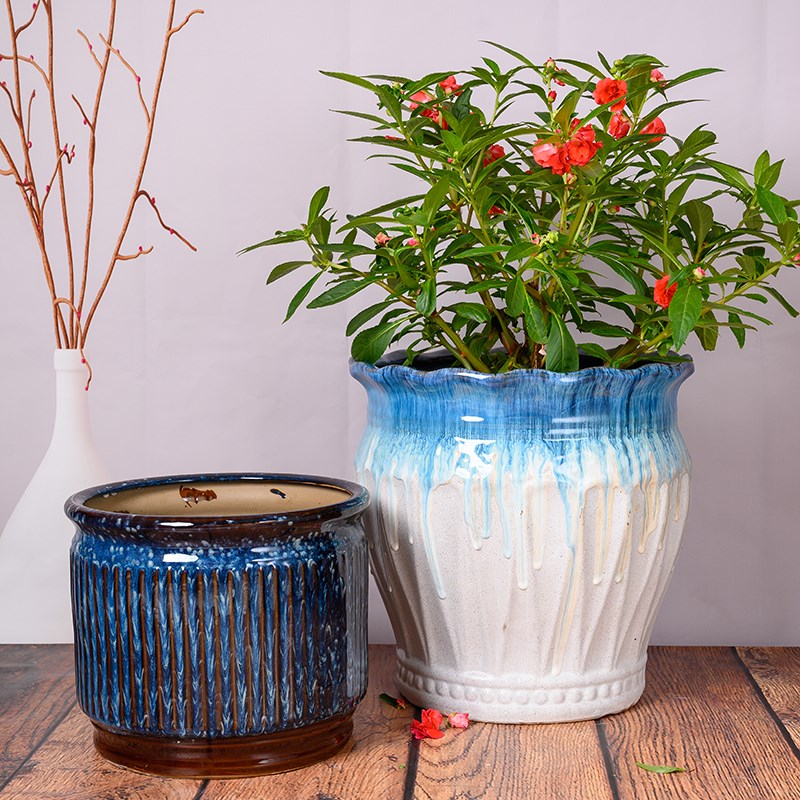 陶瓷特大号花盆个性盆栽桌面发财树花卉绿植客厅阳台庭院绿萝包邮
