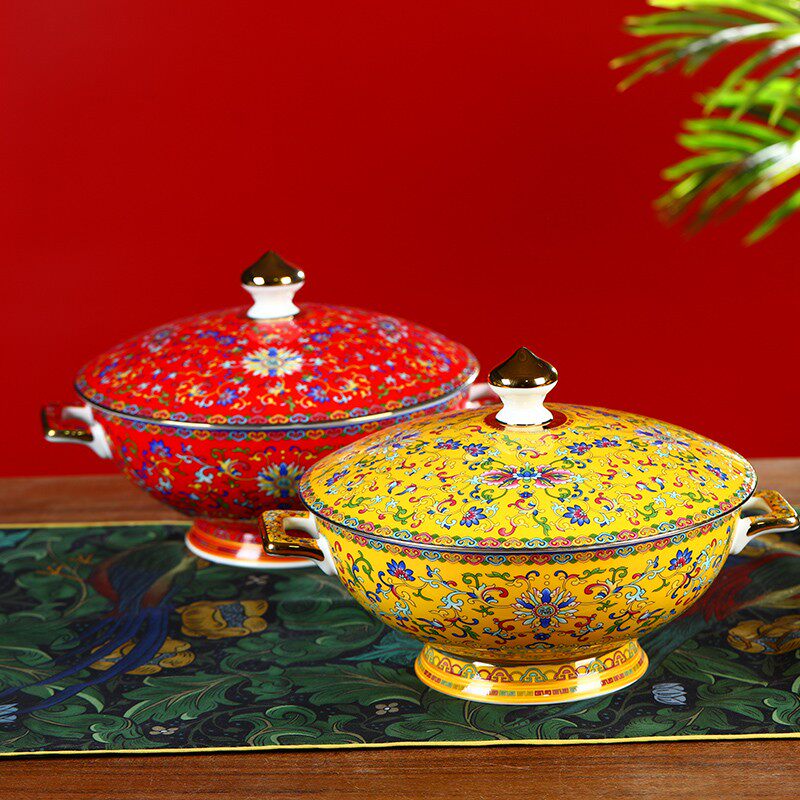 汤碗家用陶瓷大号酸菜鱼大盆碗骨瓷汤煲水煮鱼汤盆餐具毛血旺用碗