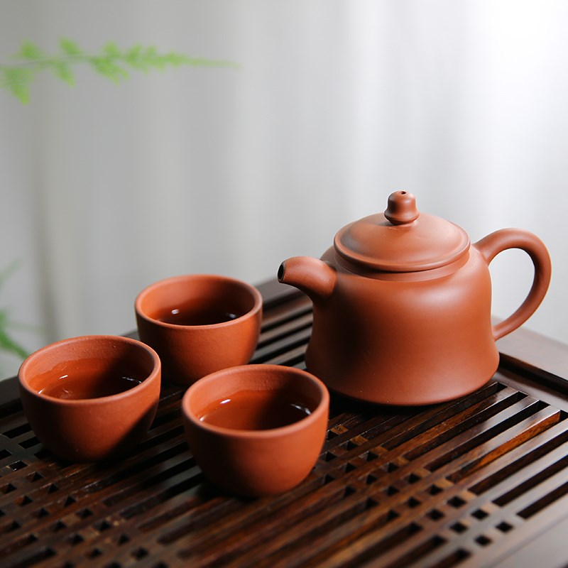 【仿古壶】重庆荣昌陶茶壶郭绍全纯手工巨轮壶陶壶家用泡茶器茶具
