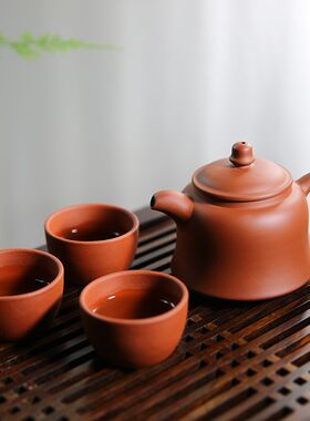 【仿古壶】重庆荣昌陶茶壶郭绍全纯手工巨轮壶陶壶家用泡茶器茶具