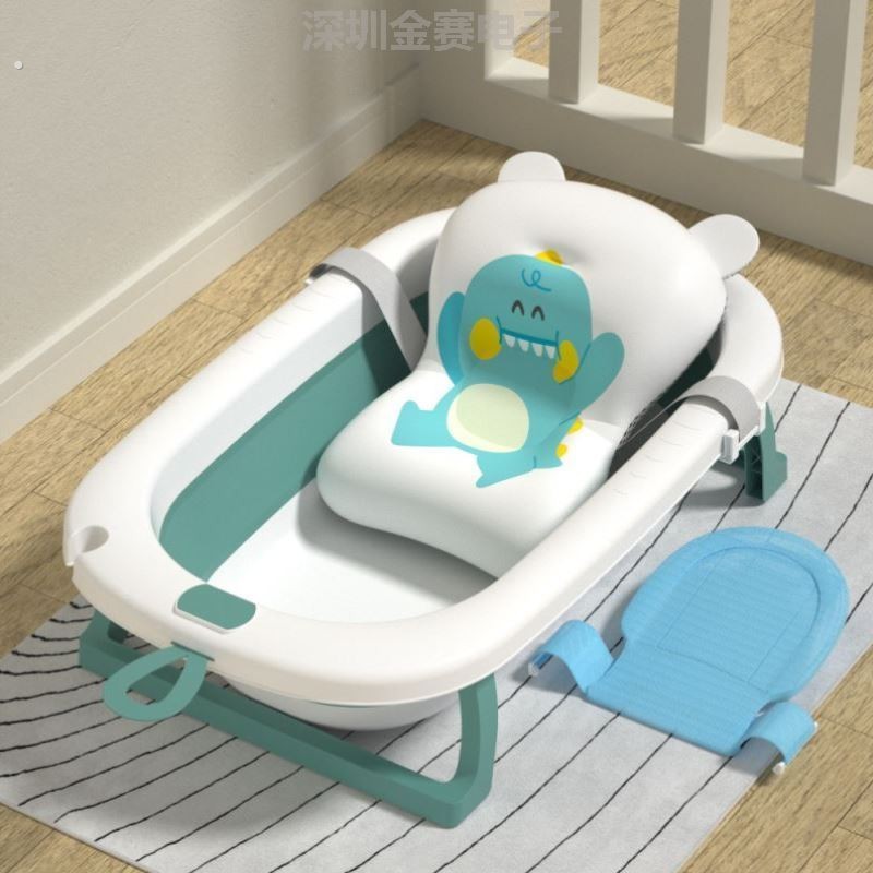 婴儿洗澡盆躺托一体可折叠专用小孩浴缸婴幼儿防滑神器洗澡婴幼宝
