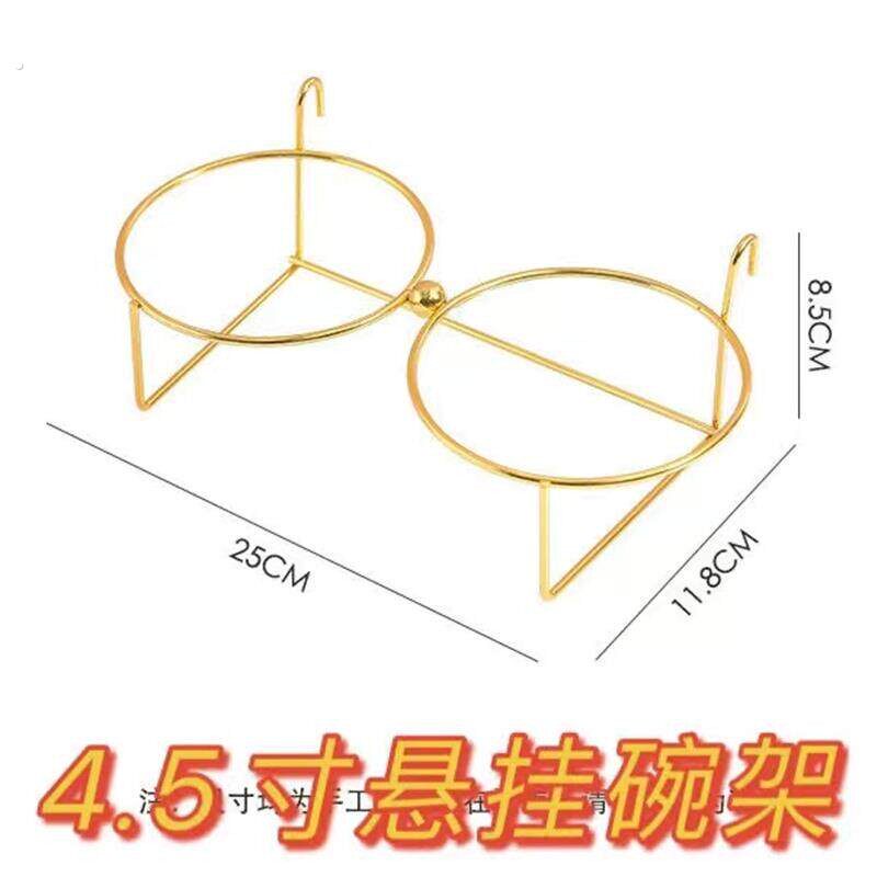 4.5寸宠物碗支架悬挂架可挂笼悬挂式猫碗支架