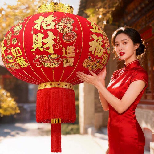 2026马年新款灯笼福字灯笼大红灯笼喜庆春节挂饰阳台大门院子灯笼