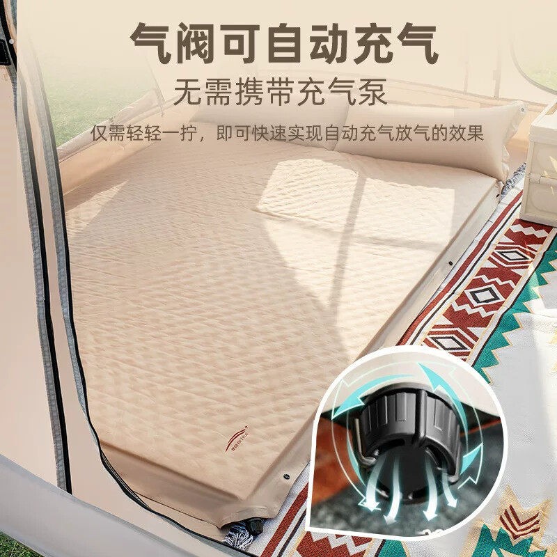 防潮地上睡觉专用垫户外自动充气垫帐篷地垫双人单人加厚家用午休