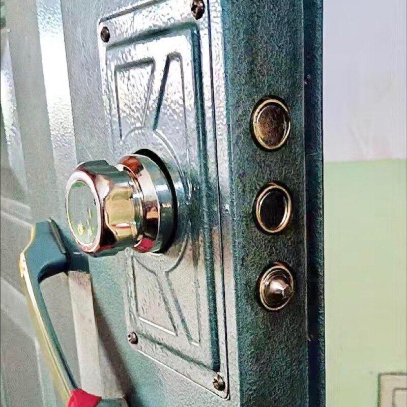 防盗门自动门锁老式自动碰锁锁自动锁芯碰锁通用型旋钮锁十字