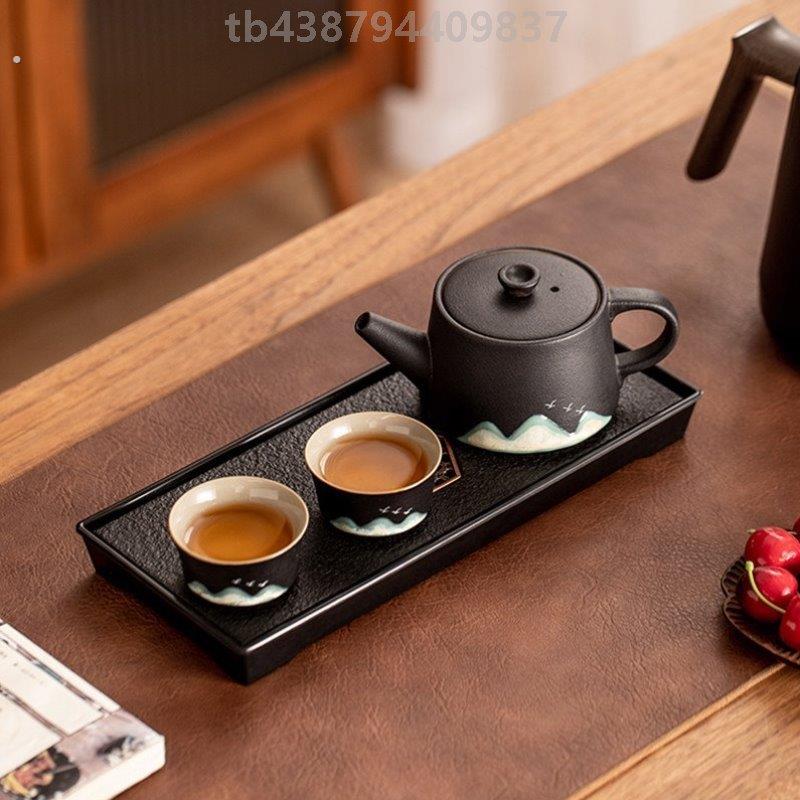 黑陶手绘茶壶家用陶瓷泡茶壶单壶大号复古功夫茶具泡茶器支持定制