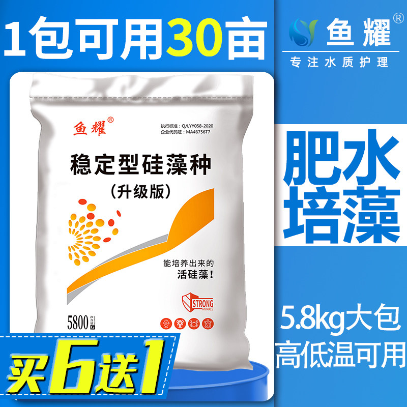 硅藻种水产养殖专用小球藻肥水膏鱼虾蟹塘水质稳定剂调水肥水培藻