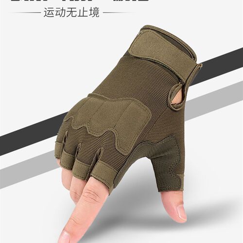 战术半指手套男女款军迷CS特种兵半指户外运动摩托车骑行健身手套