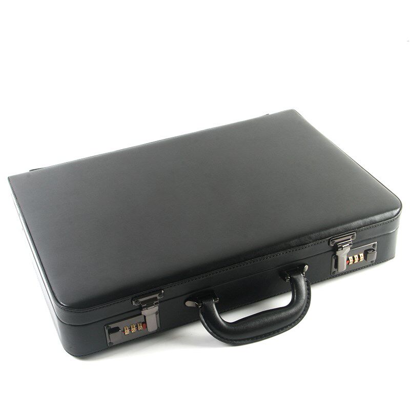 手提密码皮箱男复古公文箱14寸16寸19寸电脑文件箱装钱钞票道具箱