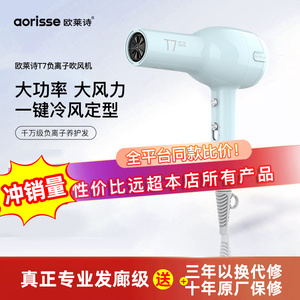 欧莱诗吹风机专业发廊级大功率大风力速干造型负离子护发恒温家用