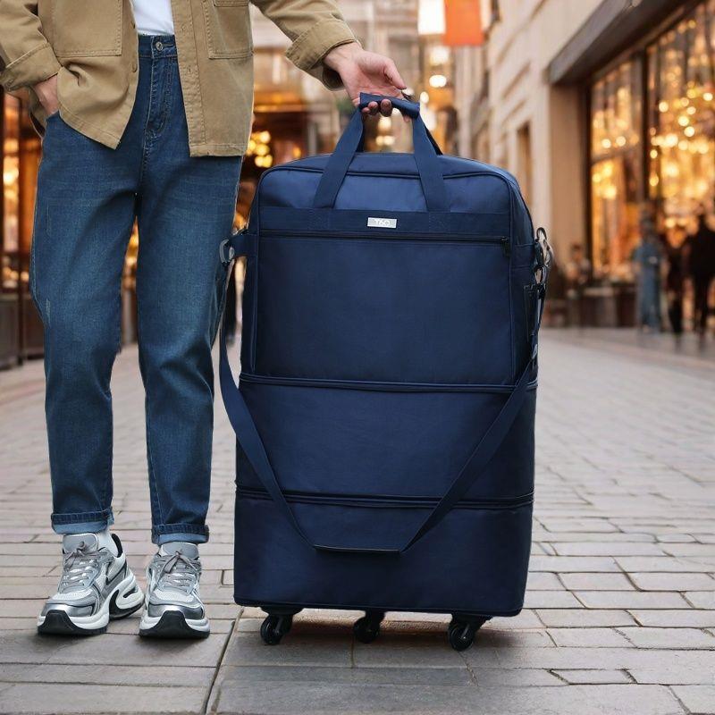 防水超大可折叠航空托运大容量万向轮手提行李包旅行包搬家旅行袋