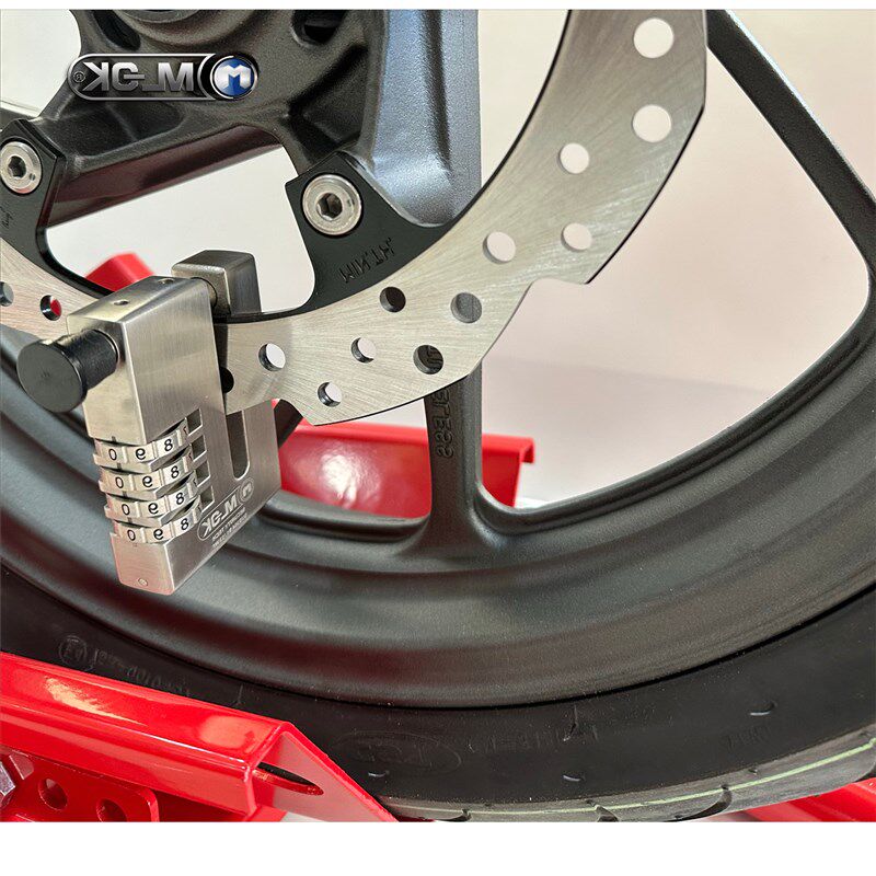 摩托机车碟刹锁304不锈钢密码锁防剪电动车碟杀锁重型防盗锁mok