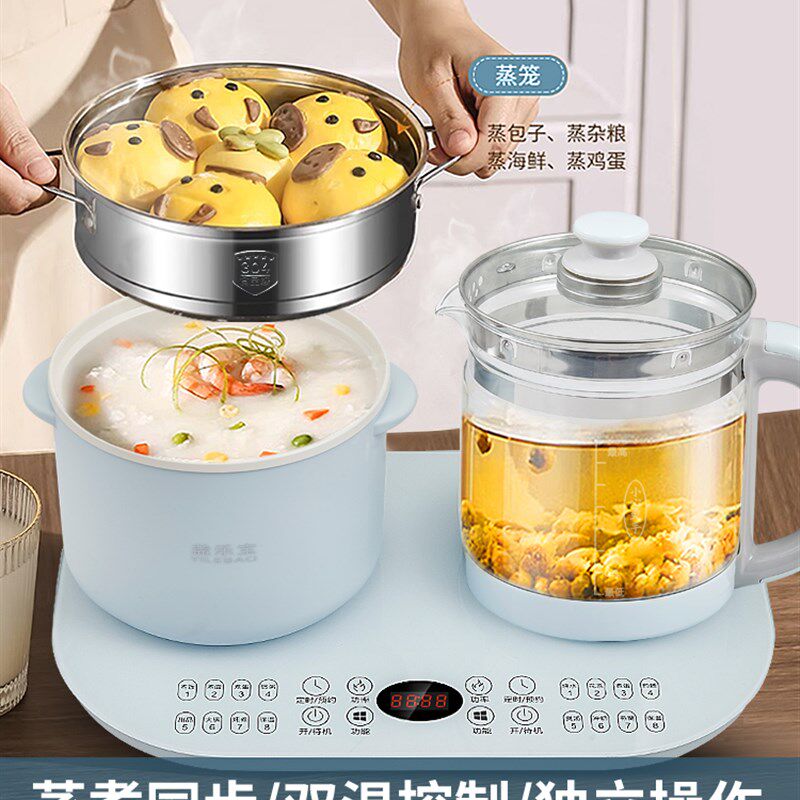 养生壶家用烧水壶分体多功能两边炖煮壶炖锅火锅壶煮粥煲汤办公室